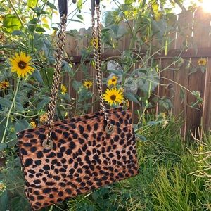 Cheetah Print Bag w/ Coin Purse